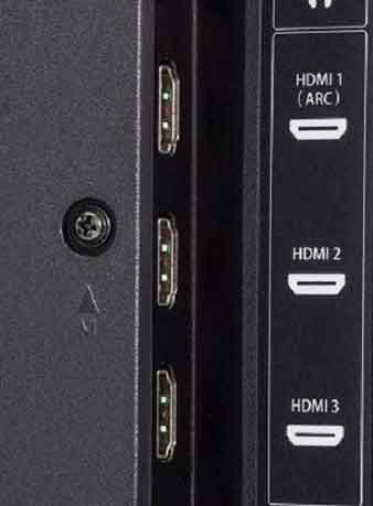 شکل1- بررسی درگاههای ورودی تلویزیون - HDMI
